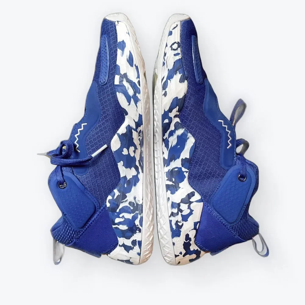 Adidas‎ D.O.N. Issue 3 Blue Camo Basketball Sneakers Mens 8.5 GV7264